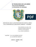 Tesis-Gestion Del Agua y Las Estrategias de Acceso Al Riego PDF