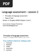 LA - Session 2 - Principles of Assessment PDF