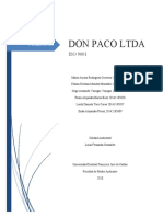 Don Paco Ltda, Iso 9001, Iso 14001