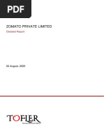 Zomato Private Limited: Detailed Report