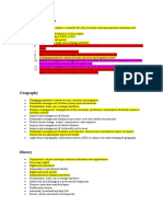 Integrated Humanities Revision List