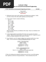 Lafayette College Department of Civil and Environmental Engineering