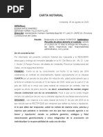 Carta Notarial Respuesta-Entrega de La Posesion