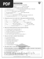 Second Conditional - Exercises