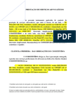 EE WS3 Modelo de Contrato de Prestação de Serviços Advocatícios