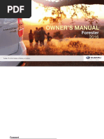 Subaru Forester Manuals 2016 Forester Owner's Manual PDF