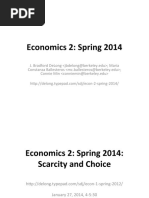 Econ 2 Scarcity and Choice