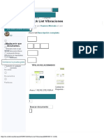 Check List Vibraciones