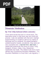 Mountain Meditation: By-Prof. Dilip Gaikwad (Klatu Lukundu)