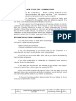 How To Use This Learning Guide: Code No. Connecting and Terminating Am Radio Receiver Date Developed: Date Revised: No