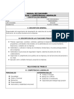 Manual de Funciones Jefe Administrativo