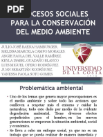 Procesos Sociales para La Conservación Del Medio Ambiente