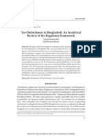 Tax-Ombudsman in Bangladesh: An Analytical Review of The Regulatory Framework