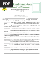 Disaster Quarterly Exam