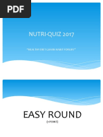 NUTRI-QUIZ 2017: "Healthy Diet Gawin Habit Forlife"