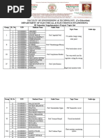 Faculty of Engineering & Technology, (Co-Education) Department of Electrical & Electronics Engineering III Semester Supplementary Project Topic List