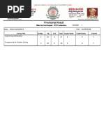 Provisional Result: Make Up Exam August - 2019 Examination