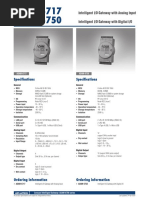 ADAM-6717 ADAM-6750: Specifications Specifications