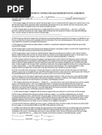 Sales Representative Commission Agreement Template