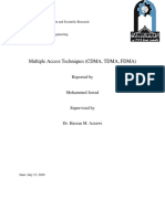 Multiple Access Techniques (CDMA, TDMA, FDMA) : Reported by