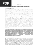 Bloque Ii Analisis Historico Sobre Las Ideas de Educacion