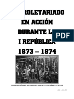 El Proletariado en Acción Durante La I República 1873 1874