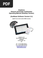 Amplivox Otosure Desktop Operating Manual