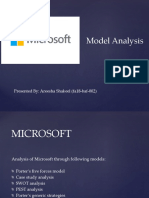 Model Analysis: Presented By: Areesha Shakeel (Fa18-Baf-002)