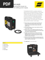 Mobilefeed 301avs: A Versatile Voltage-Sensing Wire Feeder For Use With Any CV or CC Welding Power Supply