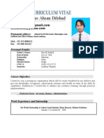 Ahsan's CV