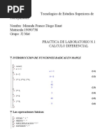 Practica de Laboratorio de Calculo Diferencial N.1 Miranda Franco Diego Einat 19090738