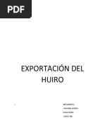 Exportación Del Huiro