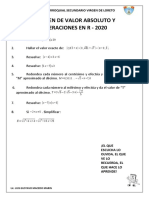 Examen de Valor Absoluto y Operaciones en R 2020