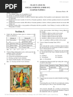 Section A: CLASS X (2019-20) Social Science (Code 087) Sample Paper-5