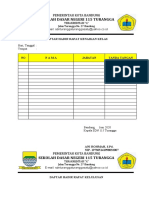 Daftar Hadir Rapat Kenaikan Kelas, KKM DLL