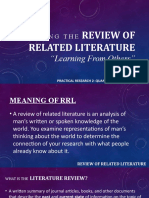 Review of Related Literature: Writing The