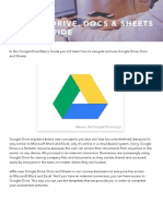 Google Drive, Docs & Sheets Basics Guide