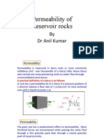 Permeability of Reservoir Rocks: by DR Anil Kumar