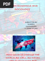 Urban Ecnomics and Sociology: Submitted by R.Deepa 116011001503 Iv Year/"A" Sec