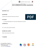 Normas de Control de Calidad DEL CEMENTO