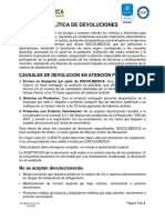 DE-GERE-OD-012 Política de Devoluciones.