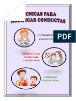 Técnicas para Modificar Conductas