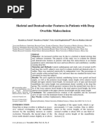 Skeletal and Dentoalveolar Features in Patients With Deep Overbite Malocclusion