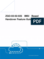 GERAN ZGO-02-02-025 IMSI Based Handover Feature Guide (V4) - V1.0