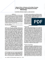 Edible Wheat Gluten Films: Influence of The Main Process Variables On Film Properties Using Response Surface Methodology