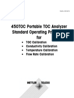 450TOC Portable TOC Analyzer Standard Operating Procedure For