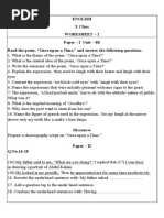 English X Class Worksheet - 2