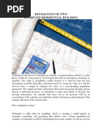 Estimation of Two Storeyed Residential Building