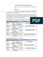 Indicadores Presupuestarios y Rendicion de Cuentas