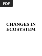 Changes in Ecosystem